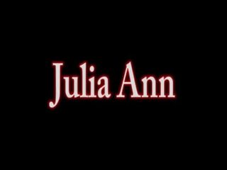 Busty Milf Julia Ann opens Foot boy Lick Her Feet!