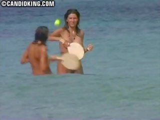 坦率 摩洛伊斯兰解放阵线 妈妈 裸 上 该 裸体 海滩 同 她的 儿子!