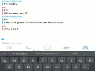 Randy beib olema lõbu edasi snapchat koos an unknow mees