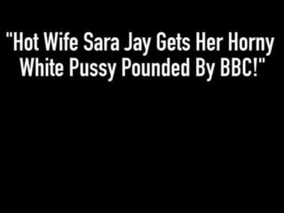 Pranašesnis žmona sara kėkštas gauna jos oversexed baltas putė pounded iki bbc!