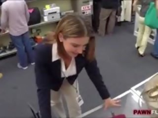 Huge Juggs Business mademoiselle Fucked By Pawnshop Keeper