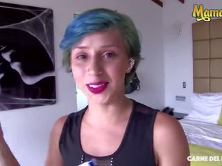 MamacitaZ - Colombian Halloween Party Ends with CUM in Mouth