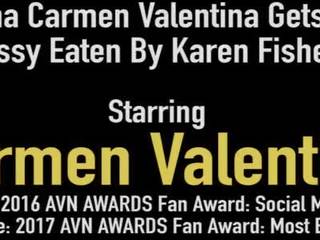 Latina Carmen Valentina Gets Her Pussy Eaten By Karen Fisher