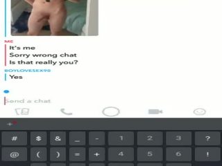 Randy bé có vui vẻ trên snapchat với một unknow đàn ông