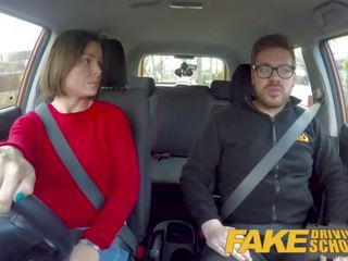 Fake Driving School Jealous Learner with outstanding Tits wants Hard Fucking