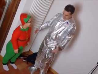 Dwarf launches a blowjob to an astronaut!