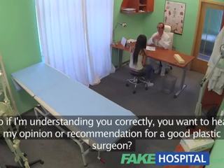 FakeHospital professor sexually sets patients fears to rest that her tits