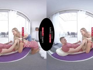 RealityLovers - Threesome with peeping Babysitter VR