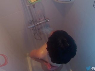 Langkah-ibu menangkap melancap dalam mandi oleh spycam #homemade#amateur#orgasm